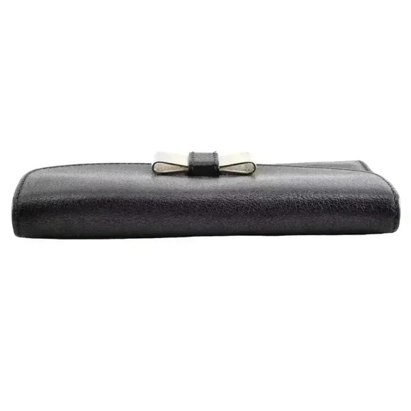 Chloé Black Wallet with Bow Accent - Picture 6 of 11